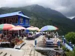 in the mountains of Nepal