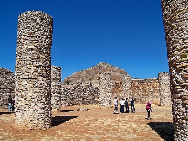 ruins near Zacatecas in Mexico on a tour