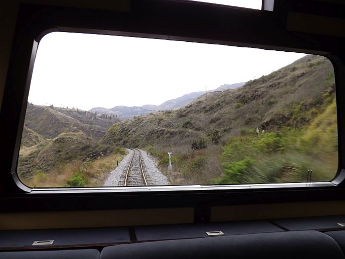 Riding the Devil's Nose train in Ecuador (Nariz del Diablo tren)