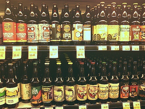 USA beer selection