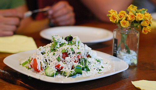 shopska salad, a staple when living in Bulgaria