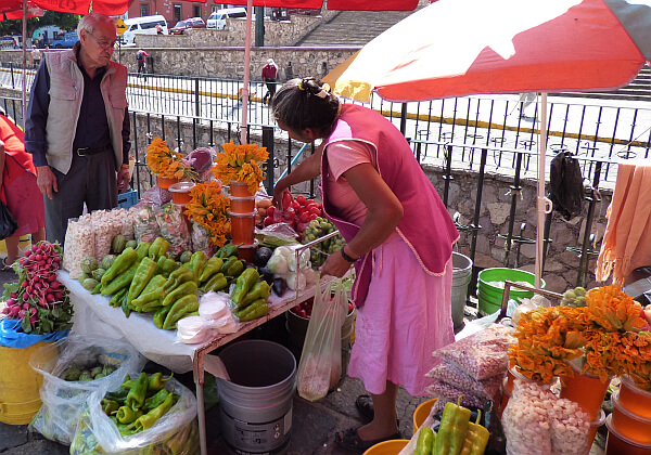 Mexican fruit stand