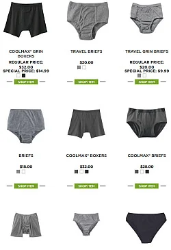 travel underwear from Canada