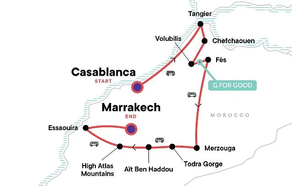 Morocco tour itinerary