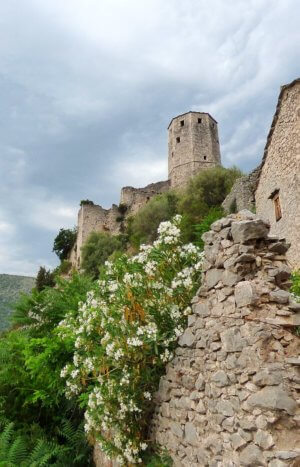Pocitelj fortress founded in the 1400s near Mostar Bosnia