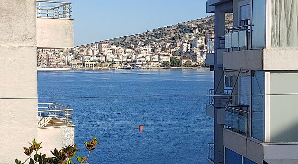 Saranda apartment view at $35 per night