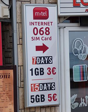 Montenegro SIM card