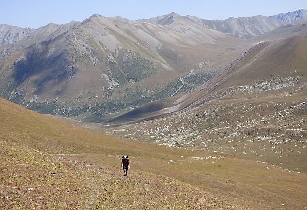 Kyrgyzstan trekking route