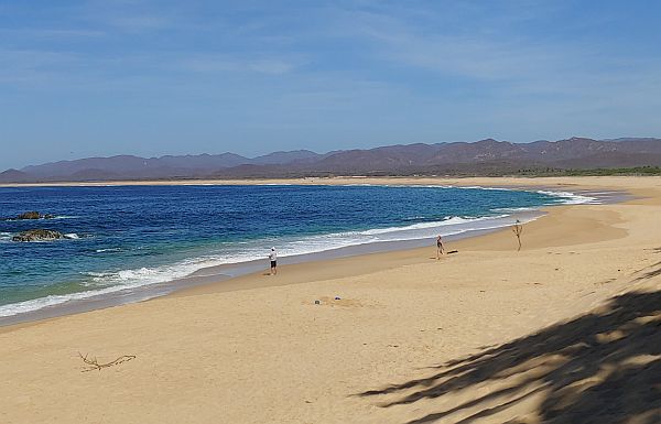 empty Mexican beach Costalegre