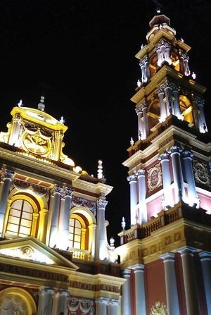 Cathedral in Salta, Argentina, which is now a travel bargain again