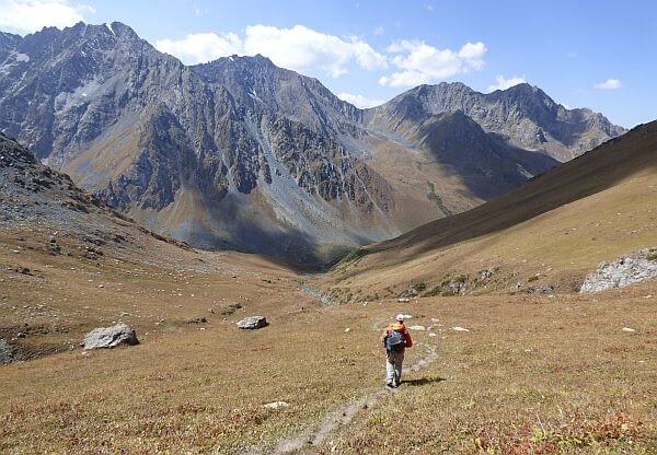 trekking in Kyrgyzstan, one of the world's cheapest destinations