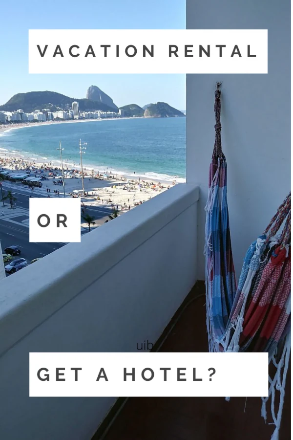 Should you choose a vacation apartment rental or just get a hotel room? It depends...