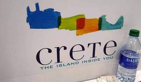 Crete tourism slogan at New York Times Travel Show