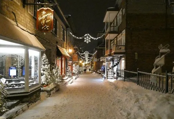 Quebec City in winter