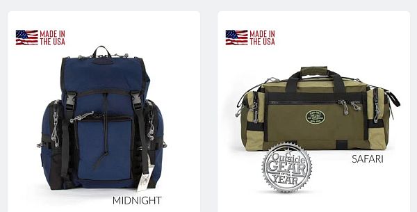 Made in the USA travel gear 
