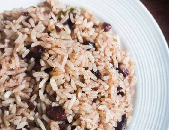 Caribbean rice and beans