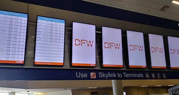 smaller flight schedule at DFW