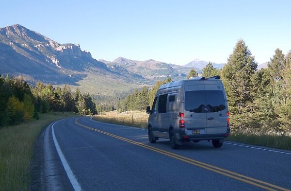 van life in state park campgrounds