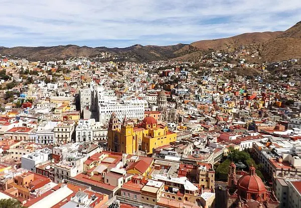 Guanajuato top of the funicular ride 