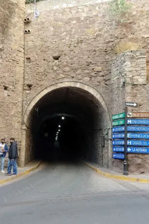 Guanajuato tunnel in the capital city