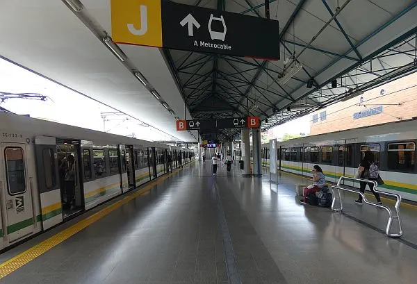 Medellin life - a metro station