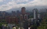 cloudy Medellin skyline Poblado