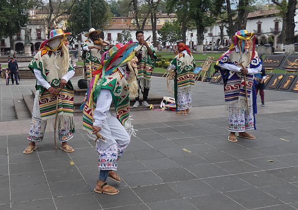 dancers in Patzcuaro centro