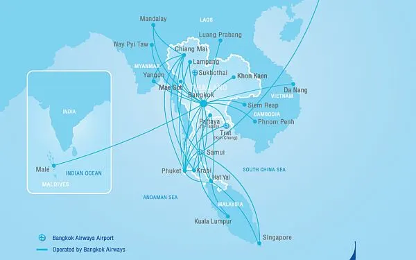 bangkok airways Thailand routes