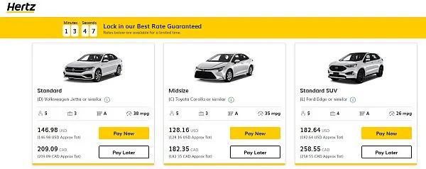 high rental car prices in Canada