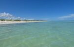 Las Coloradas empty beach and water