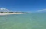 Las Coloradas empty beach and water