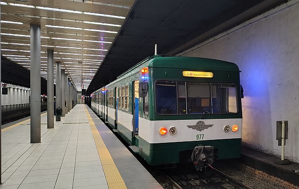 Soviet era train in Hungary