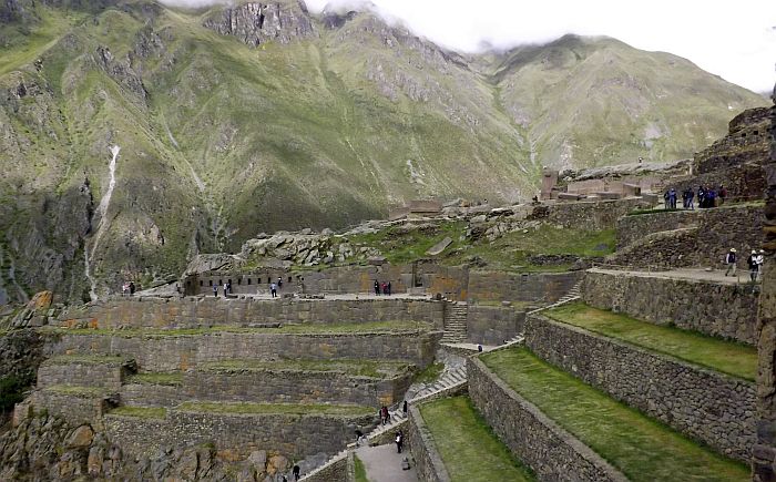 Ollantaytambo, ruins and train stop in the Sacred Valley