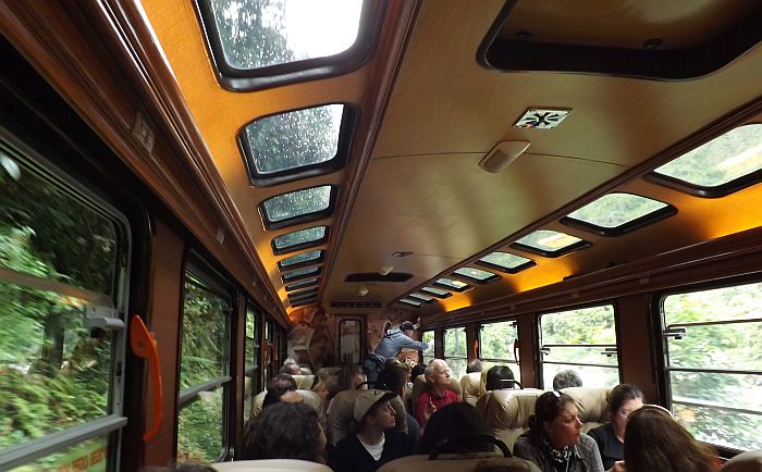 Inca Rail train to Machu Picchu